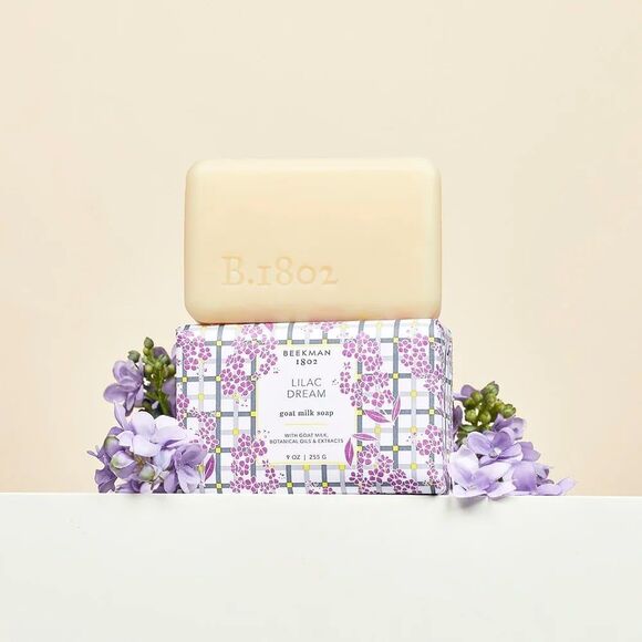 Beekman 1802 Goat Milk Soap Triple Milled Cruelty Free x3 Lemon, Lavender, Lilac - Picture 9 of 10